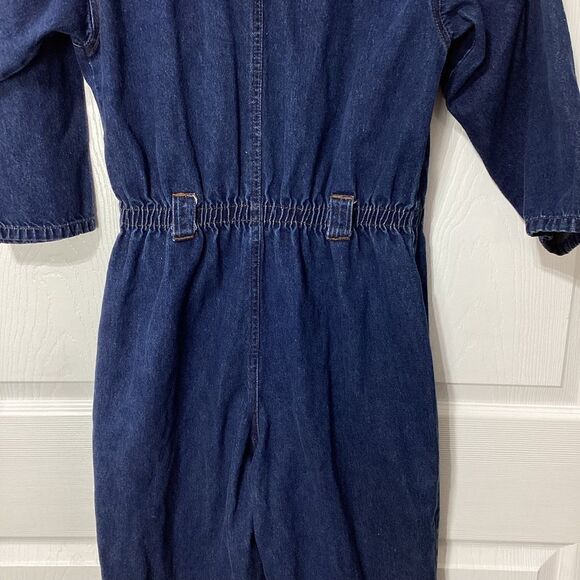 Power Brand Denim Jumpsuit Coverall Size 8 Blue - Picture 6 of 16